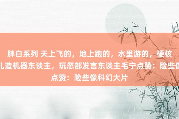 胖白系列 天上飞的，地上跑的，水里游的，硬核老爸为男儿造机器东谈主，玩忽部发言东谈主毛宁点赞：险些像科幻大片